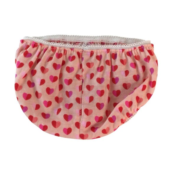 Build A Bear Clothes Pink Underwear Panties Stripes Hearts Lot of 3 Under Pants - Picture 5 of 8